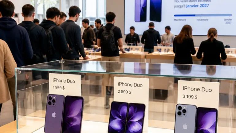 L’iPhone Duo d’Apple lancé à 1 999 $ : forte demande, disponibilités limitées et enjeux financiers